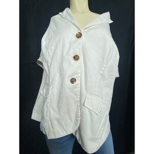 NYP SUITS Womens 20W Indonesia White‎ Blazer Jacket